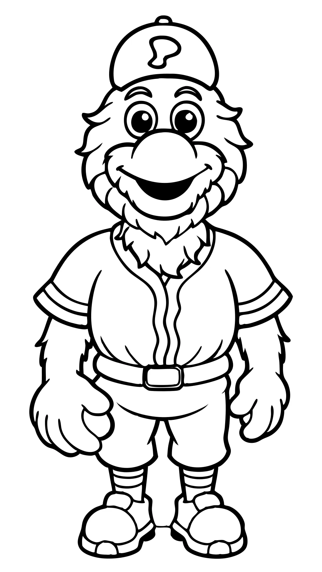 philly phanatic coloring pages